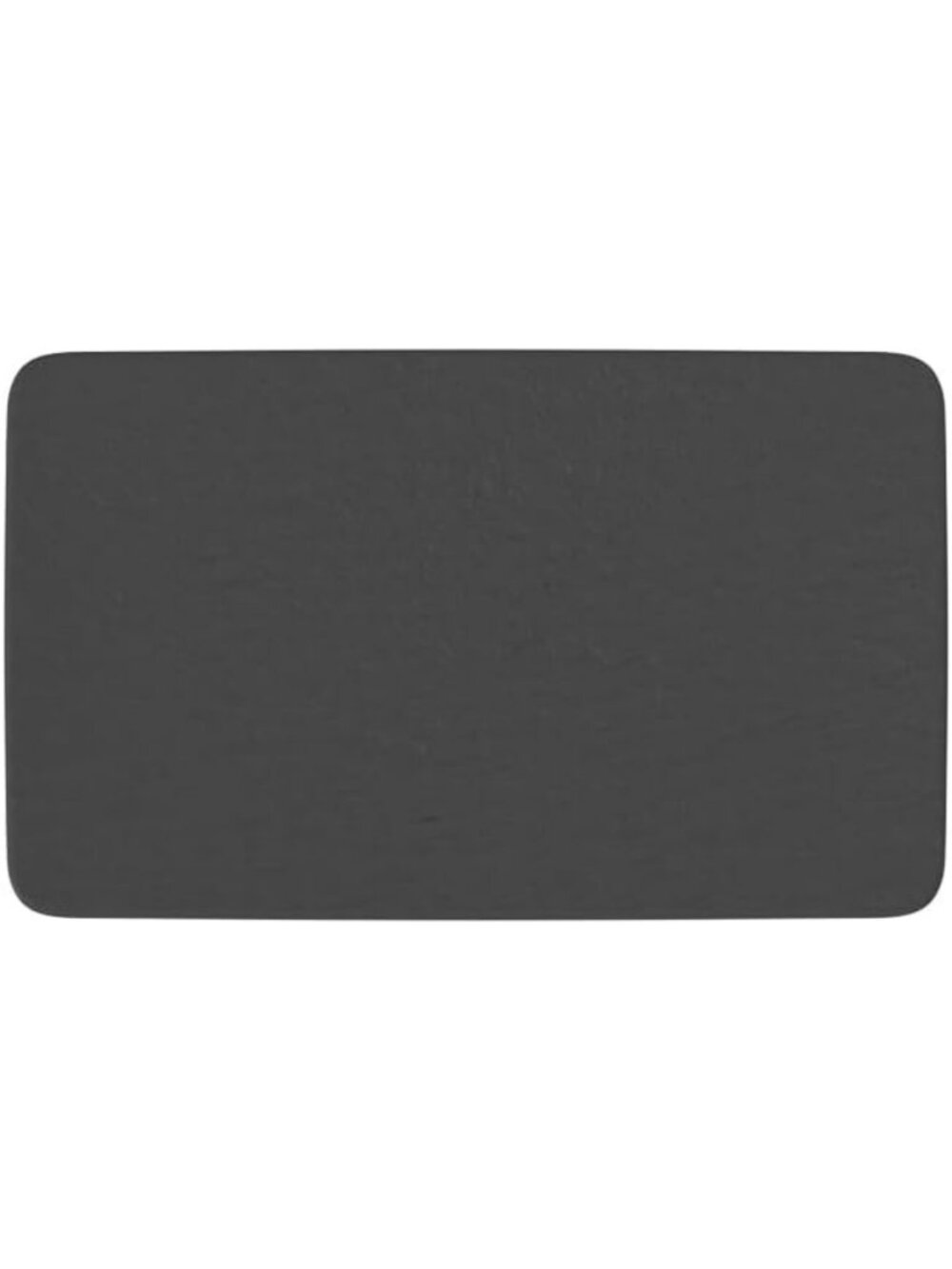 Premium Rectangular Multifunction Plate - 11x6.5 in, Matte Black Porcelain